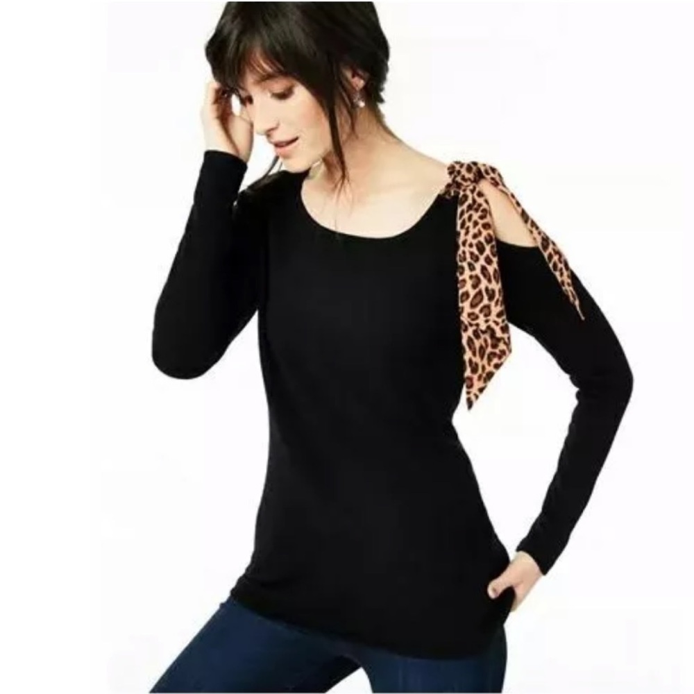 Charter Club Luxury Cashmere Cold-Shoulder Sweater